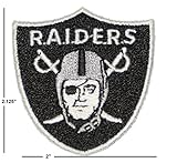 Oakland Raiders Iron on Patch 100% Embroidered NFL Applique 2