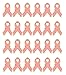 Juvale Breast Cancer Awareness Lapel Pins Featuring Pink & Hope Ribbons for Charity Recognition at Public Events, Fundraisers, Survivor Campaigns - 1.2 x 0.6 Inches, Pack of 24