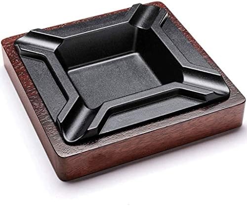 SCDZS Wooden Cigar Ashtrays Handmade Carved Wood Design Made in Central America by Local Artisan Craftsman- Great Gift for Men