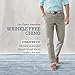 IZOD Men's American Chino Flat Front Straight-Fit Pant, Khaki, 34W x 30L