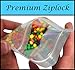100 Smell Proof Mylar Bags - 4x6 inch Holographic Rainbow Color Resealable Clear Ziplock Food Safe Plastic Aluminum Material (4x6 in, Holographic Rainbow) - by BEST Designs