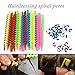 30 Pcs Spiral Hair Perm Rods for Natural Hair Plastic Hair Rod Rollers Long Hair Rods Curlers Hairdressing Styling Salon Tool