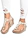 Younsuer Women Sandals Wedges Boho Braided Casual Summer T-Strap Mid Heel Wedge Sandal Shoes