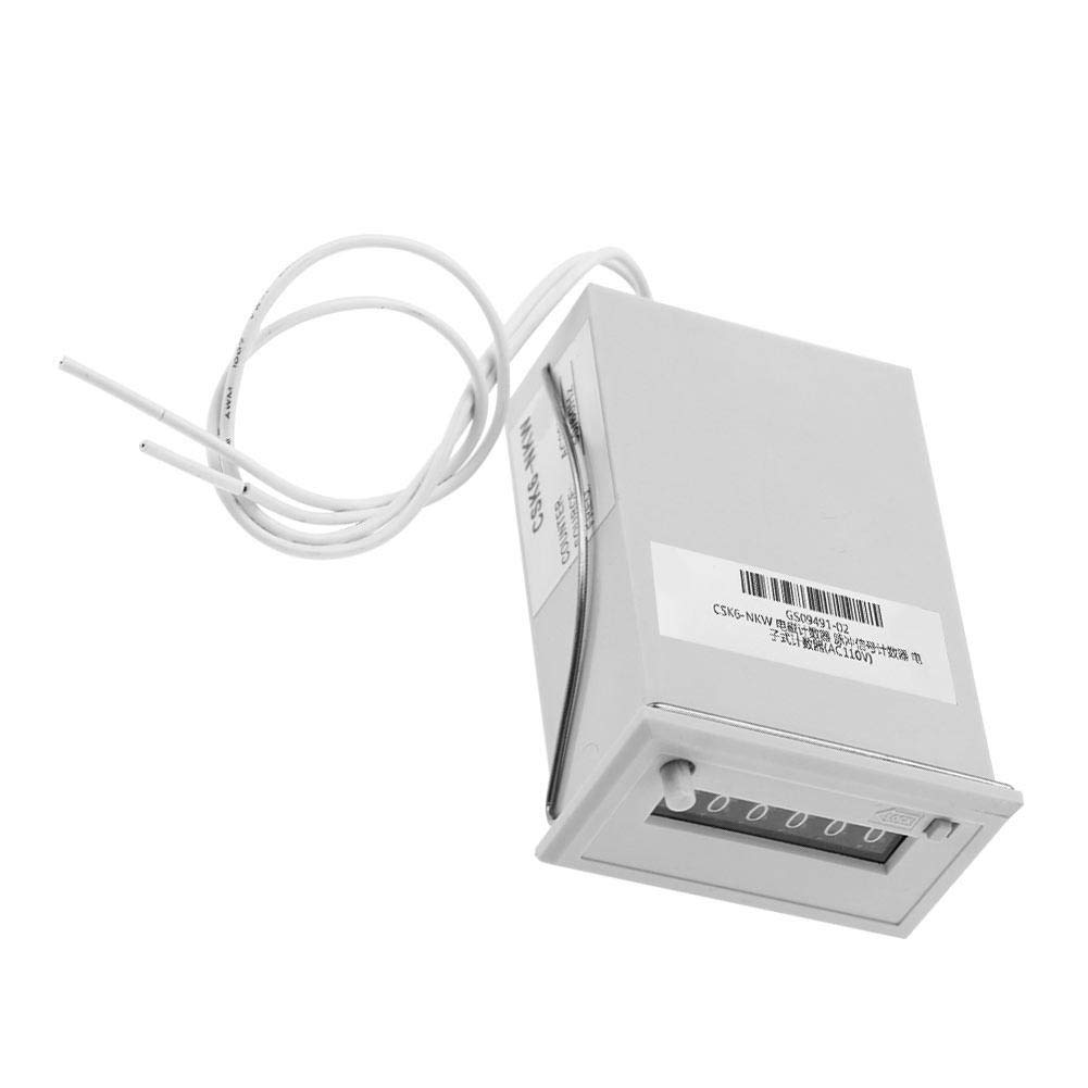 6 Digit Frequency Counter High Speed Electromagnetic Pulse Counter AC 220V / AC 110V / DC 24V / DC 12V(AC 110V)