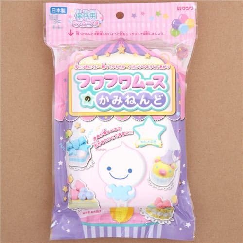 White Fuwa Fuwa mousse clay coloring clay Japan decoden
