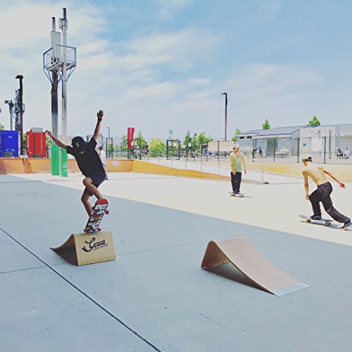 Graw Jump Ramps G35 for Skateboard, BMX and More - 14" High Wood Launch Ramp
