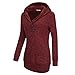 Simier Fariry Women's Long Sleeve Shawl Collar Knit Sweatshirt Pullover Hoodies