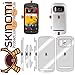 Skinomi Black Carbon Fiber Full Body Skin Compatible with Nokia 808 Pureview (Full Coverage) TechSkin with Anti-Bubble Clear Film Screen Protector