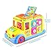 KATUMO Intellectual Musical School Bus Toy, Learning Educational Toys for Baby & Toddles, Electronic Toy Car Multiple Games with Lights and Sounds for 1 2 3 Year Old Boys and Girls