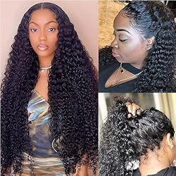 Deep Wave Lace Front Wigs Human Hair 13x4 HD