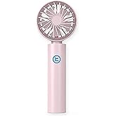 Tronic T-Fan T3000 Pink, Handheld Mini Fan with Magnet Bottom, Attaches Any Kinds of Wall or Surface, USB Rechargeable 3000mAh Battery Built in, Portable and Personal, for Desk Traveling Outdoor