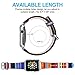 Runostrich Compatible Apple Watch Band Leather 44mm 42mm 40mm 38mm Replacement Strap Compatible Apple Watch Series 4,3,2,1, Sport Nike+ Hermes and Edition,S/M Size(Rainbow, 38/40mm)