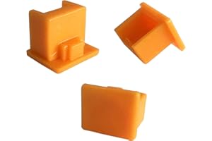 WXZRLIU 20pcs RJ45 Jack Dust Cover, Cap, Protector,Plastic RJ45 A Female Anti-Dust Plug Ethernet Hub Port Protector for RJ45 Female Port (Yellow)