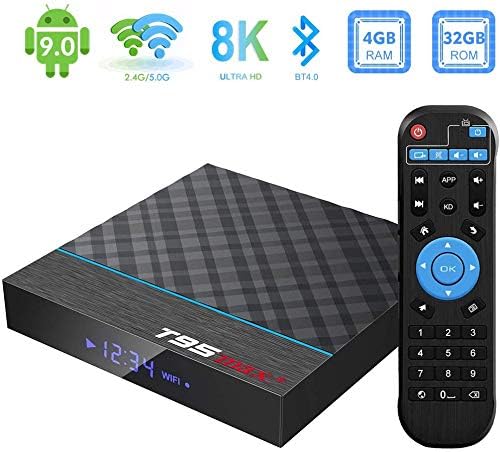 DOOK T95 Max Smart Android 9.0 TV Box Amlogic S905X3 Quad core cortex-A55 64 Bit UHD 8K HDMI 2.1 H.265 4GB / 32GB 2.4G / 5G WiFi BT4.0 HD Media Player Display Screen Remote Control