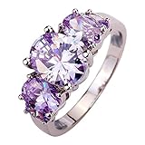 Psiroy 925 Sterling Silver Stunning Created Gorgeous Women's 8mm*10mm Oval Cut Tourmaline Charms Filled Ring
