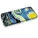 YunMonster Clouds Compatible iPhone 6/6S Case [Famous Paiting Series] Smooth Premium Durable Hard PC Funny 3D Flowing Oil Painting case with a Free Screen Protector-The Starry Night Van Gogh
