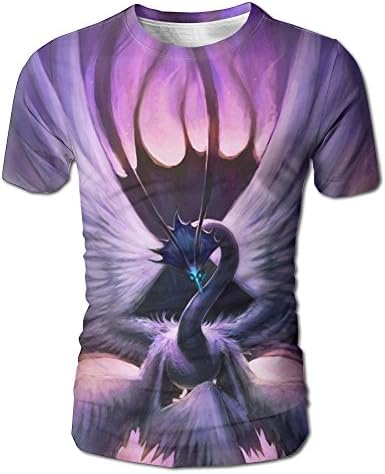 Mans Red-Crowned Crane Simple Short Sleeve T-Shirts Fashion Printed Casual Shirts