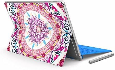 LoveDecalHome@ Surface Pro 4 Decal sticker Protective Spray Back Sticker Skin Decal Cover for Microsoft Surface Pro 3 Tablet Decal sticker Surface skin Protector (Surface Pro 4, Pink Flower)