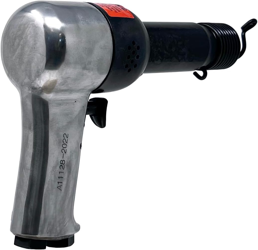 Chicago Pneumatic CP717 - Air Hammer, Welding Equipment Tool, Construction, Heavy Duty, 0.498 Inch (12.7mm), Round Shank, Stroke 2.68 in / 68 mm, Bore Diameter 0.75 in / 19 mm - 1800 Blow Per Minute