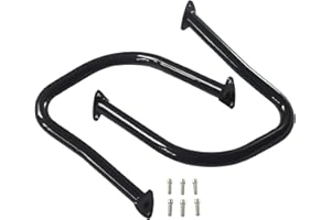 AIRCMT 1 Pair Rear Highway Bars Saddlebag Crash Bars Engine Guards for Indian Chief Vintage Chieftain 2014-2021 Roadmaster 2015-2021 Dark Horse Springfield 2016-2021 Challenger 2020(Gloss Black)