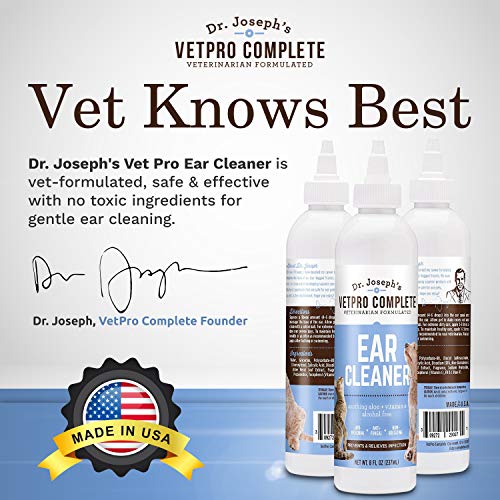 VetPro Complete Dog Ear Cleaner and Ear Infection Treatment Gentle