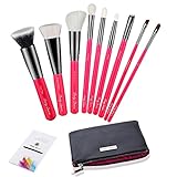 Makeup Brushes,9Pieces Makeup Brush Set Professional Face Eye Shadow Kabuki Foundation Powder Blush Eyeliner Lip Brush Tool