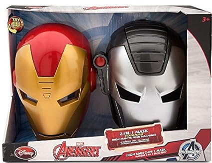 Disney Marvel Avengers Initiative Iron Man 2 In 1 Mask Exclusive Roleplay Toy