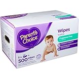 Parents Choice Fragrance Free Baby Wipes, 500 sheets