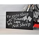 Nursery Decor, I Count Laps Not Sheep, Racing Decor, Childs Room Decor, Mothers Day Gift, Baby Shower Gift, Racing Nursery, Race Track, Nascar Gift