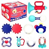 Biulotter 9 Pack Baby Teething Toys Infant Training Toy Case