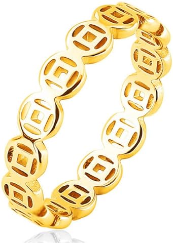 Women Lucky Charm Ring Money Catcher Соaпѕ Stainless Charm