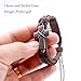 LNKRE JEWELRY Brown Criss Cross Leather Bracelet Religious Christian Surfer Bangle Adjustable