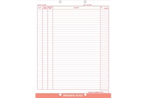 Doctor Stuff - Dentist Office Forms, Dental Progress Notes Form, Item 27003, 8-1/2" x 11", 100/Package