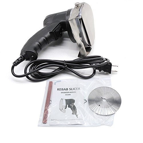 Electric Barbecue Knife, KANING 80W Electric Doner Kebab Slicer Shawarma Gyro Cutter Chicken Carver Machine