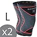 Rymora Knee Support Brace Compression Sleeves for Men and Women (Two Sleeves) (Large) - for Joint Pain, Arthritis, Ligament Injury, Meniscus Tear, ACL, MCL, Running, Sports