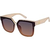 Jessica Simpson Women's Oversized Cat Eye Square Sunglasses