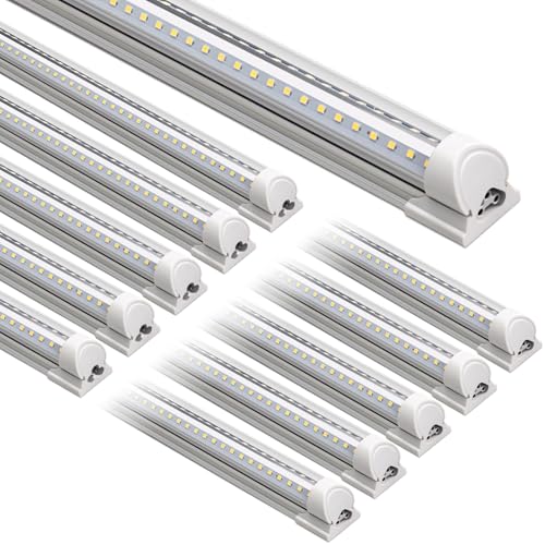 Barrina 6FT LED Shop Light 60W 5000K T8 10 Pack