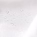 AooHome White Fabric Shower Curtain Liner, Bathroom Curtain with Hooks for Hotel, Waterproof, Weighted Hem, 72 Width x 75 Height Inch