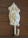 Single Wall Hook / Shabby Chic Ornate Cast Iron Hook /Metal Key Hook /Bathroom Towel Hook / Creamy White or Pick Your Color/ Girls Room Wall Décor /Jewelry Hanger