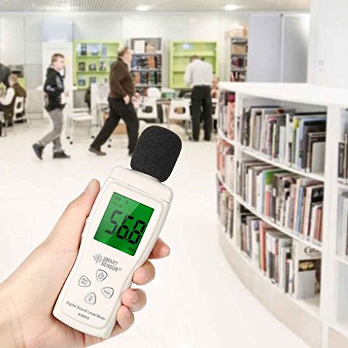Smart Sensor AS804 Digital Sound Level Meter 30dB-130dB Handheld LCD Noise Tester DB Decibel Level Meter Stevlogs - Thumbnail 5