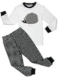 Babypajama Little Girls' Hedgehog pjs Set 2-Piece Tee & Pants 100% Cotton