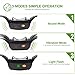 Vibration Collar for Dogs No Shock, Dog Training Collar with 1980ft Remote IPX7 Waterproof Rechargeable Blind Operation for Small Medium Dogs Deaf Dog(22 to 88lbs)