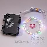 LIDORE Micro 30 Multi color LED String Lights with 8 modes. Waterproof series. 3AA Battery Operated