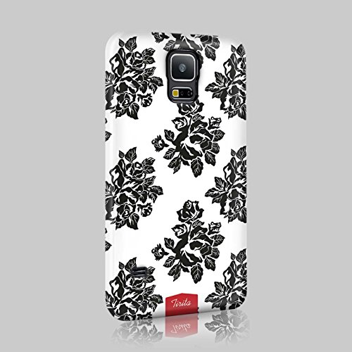 Tirita Samsung Galaxy S5 Mini Hard Case Cover Floral Roses English Flowers Vintage Retro Design Designer Pattern Snap-On Protective