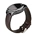 iBazal Gear S2 Classic Leather Band, Vintage Series Gear S2 Classic Band Replacement Genuine Leather Strap Compatible for Samsung Galaxy Watch 42mm/Gear Sport/Gear S2 Classic SM-R732/R735- Coffee