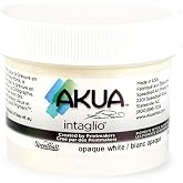 Akua Intaglio Water-Based Ink, 2-Ounce Jar, Opaque White
