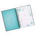 Christian Art Gifts Journal w/Scripture Desire Of Your Heart Psalm 20:4 Bible Verse Blue Floral 192 Ruled Pages, Large Hardcover Notebook, Wire Bound