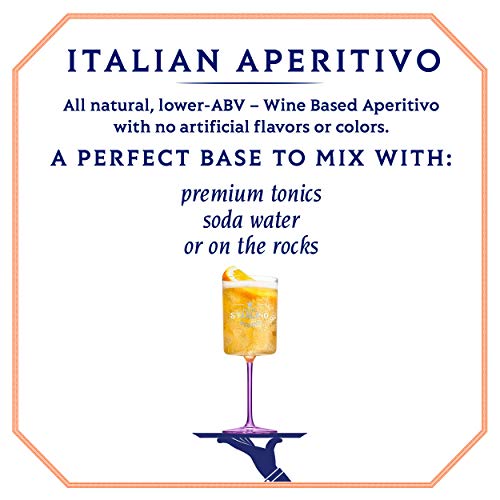 Starlino Orange Aperitivo 17% Vol Alkohol - fruchtiger italienischer Wein Aperitif aus sizilianischen Blutorangen - lecker mit Tonic für den perfekten Spritz Drink oder Cocktail (1 x 0,75l Flasche) – Bild 5