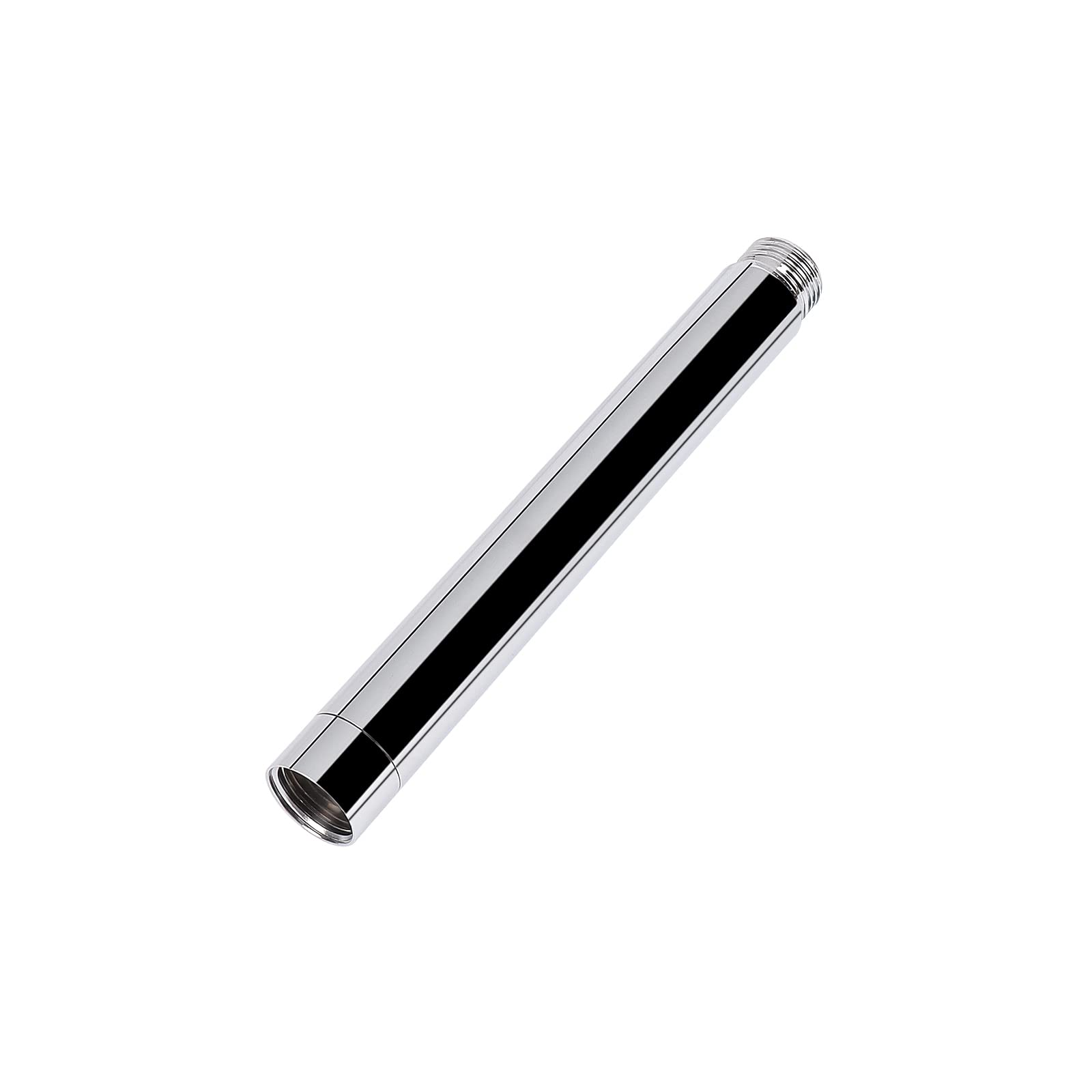 Photo 1 of HarJue Shower Head Extension Arm, Shower Extender Water Outlet- Lowers Existing, Shower Pipe Extension for Bathroom, Made of Solid Metal Stainless Steel(6 Inch, Chrome Finish)