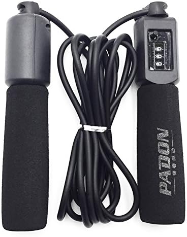 Pandon Jump Rope Skipping Speed Rope Sponge Handle with Counter Ergonomic for All Skills Levels Adjustable for Adult Children 10 Feet